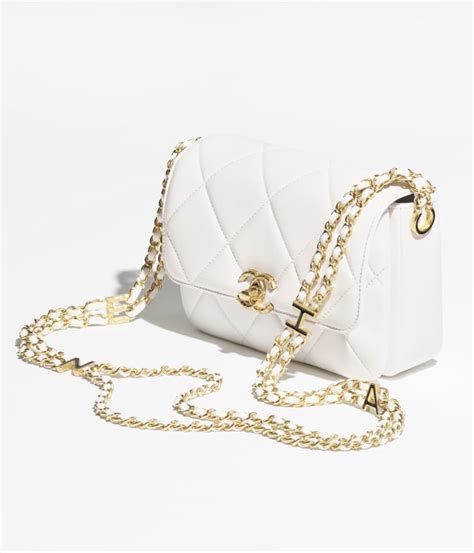 Mini Flap Bag Lambskin, Enamel & Gold.